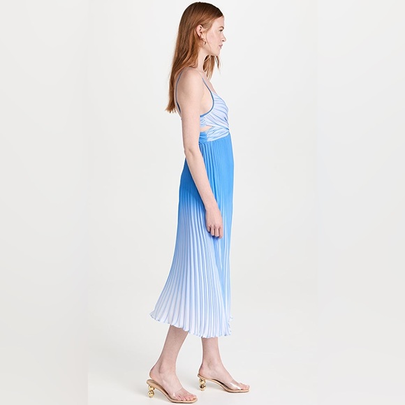 NWT $695 Ramy Brook Beckett Dress Ocean - Picture 4 of 5